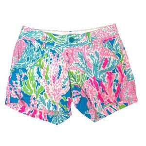 Lilly Pulitzer Callahan shorts 5” inseam Size 2 Lets Cha Cha print